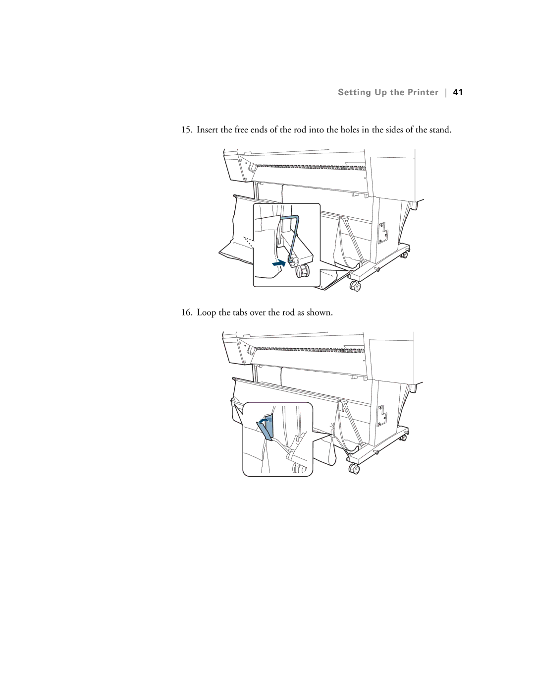 Epson SP7890K3, SP9890K3 manual Setting Up the Printer 