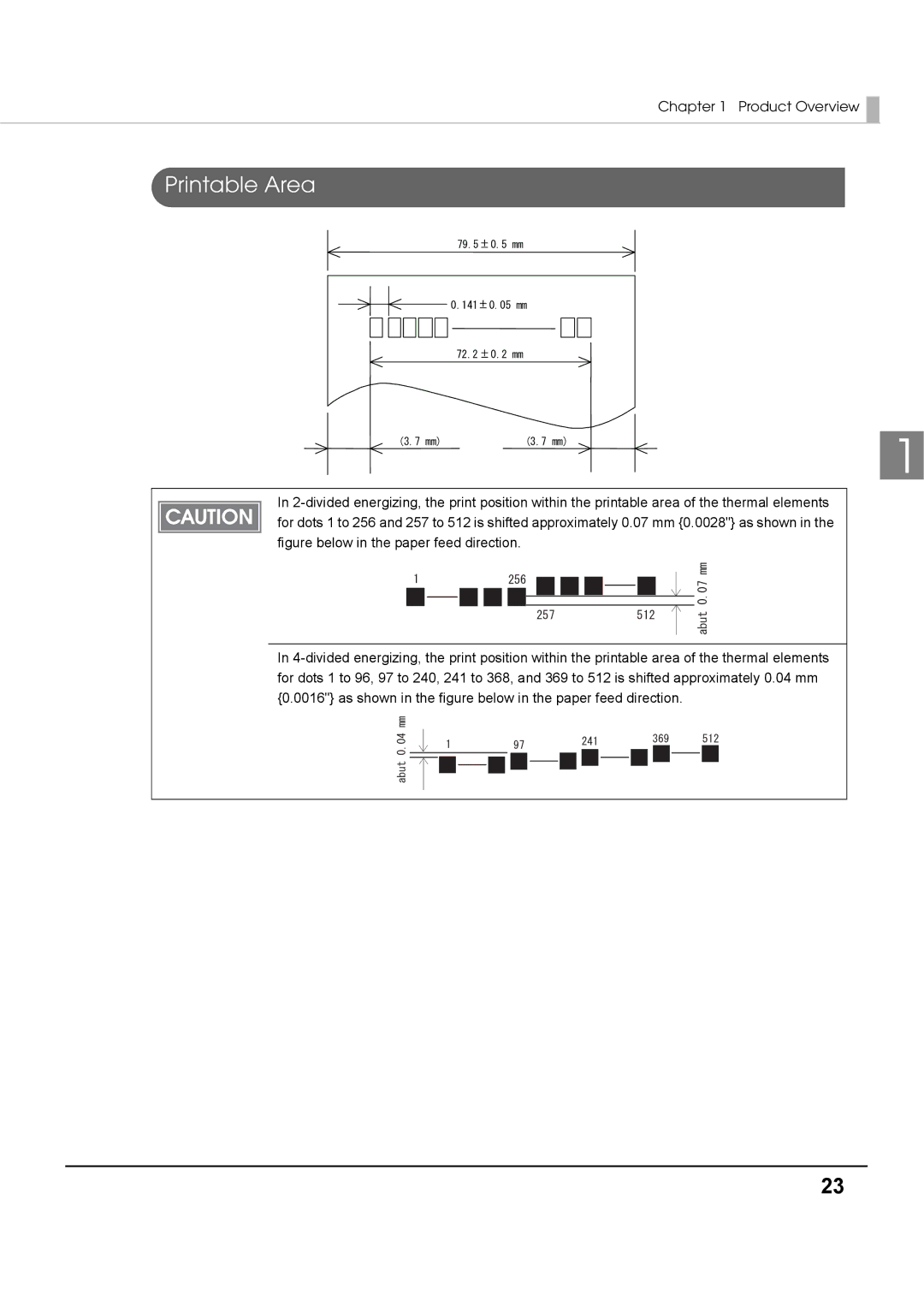 Epson T70 specifications Printable Area 