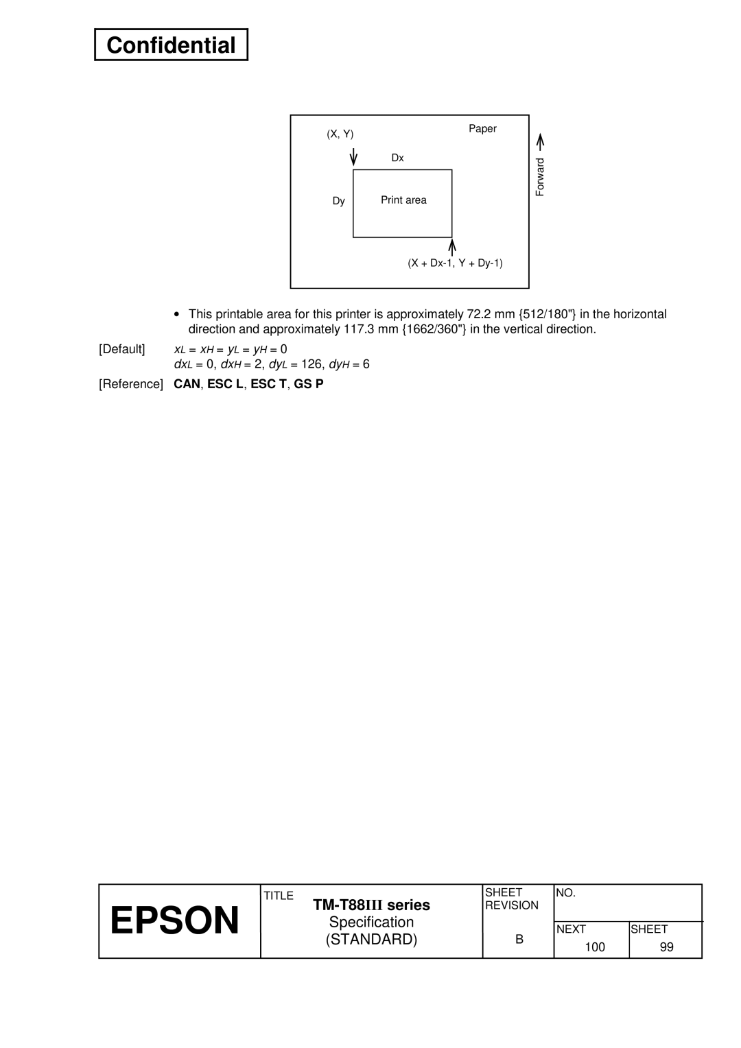 Epson T88III specifications Paper 