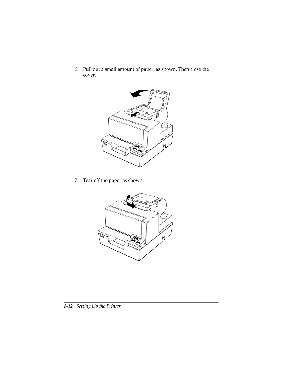 Epson TM-H5000/H5000P manual 12Setting Up the Printer 