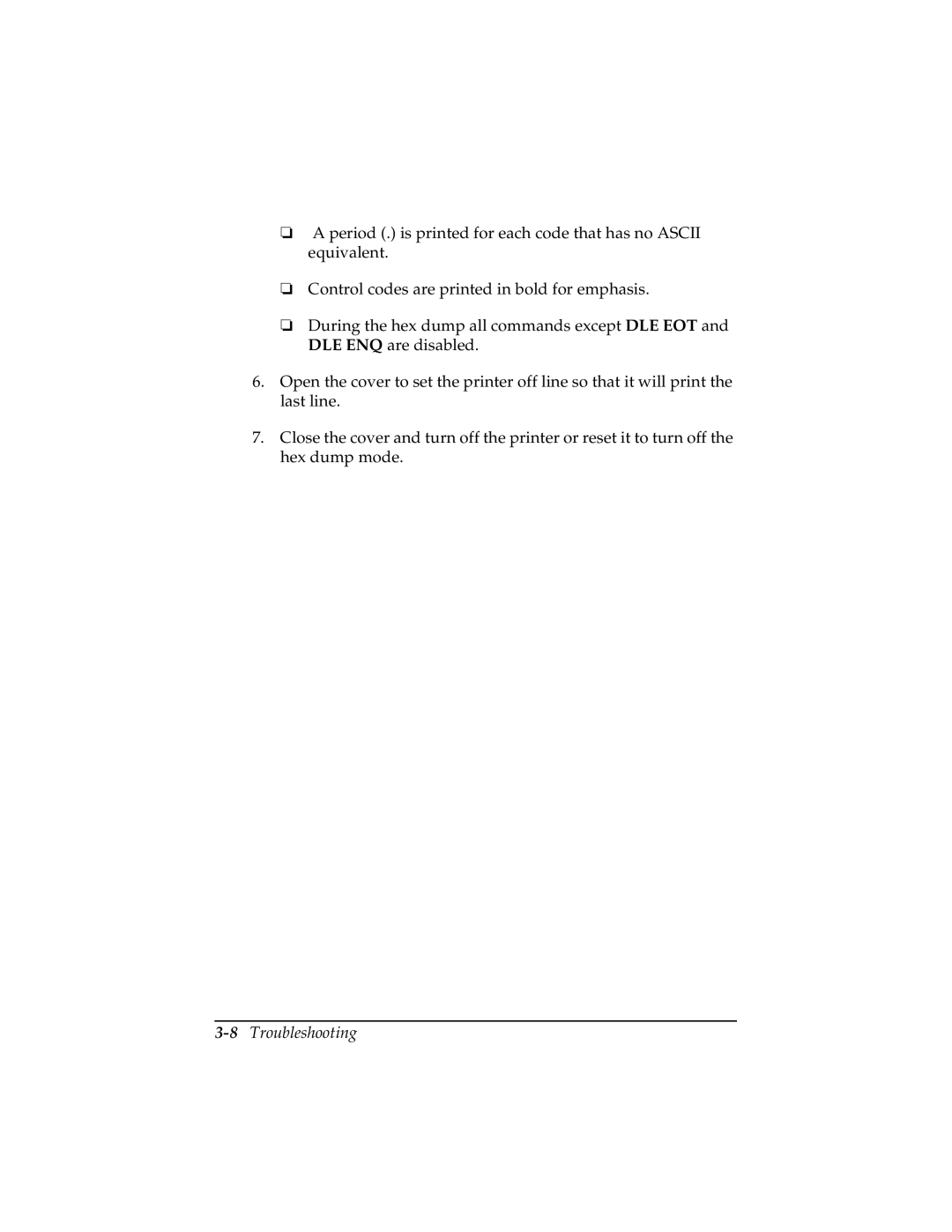 Epson TM-T85P manual 8Troubleshooting 