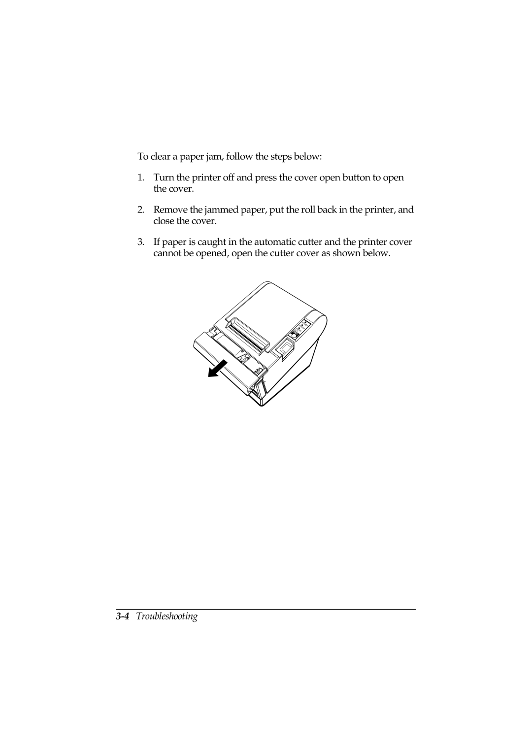 Epson TM-T88II Series user manual 4Troubleshooting 