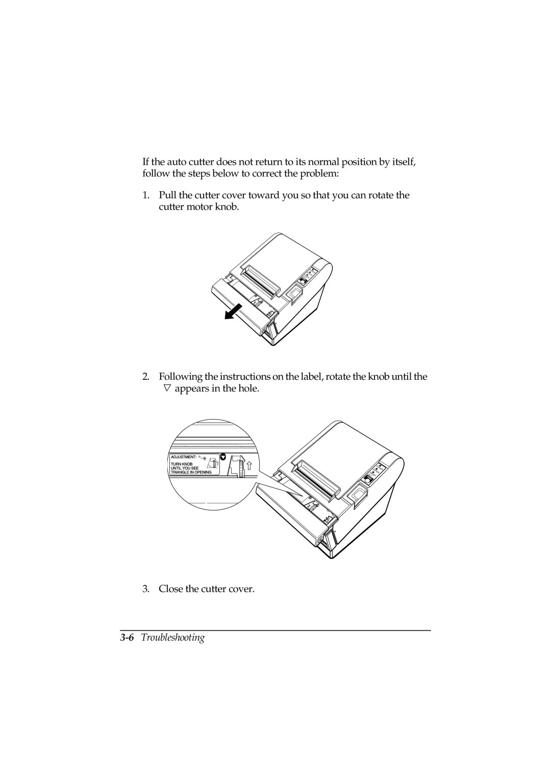 Epson TM-T88II Series user manual 6Troubleshooting 