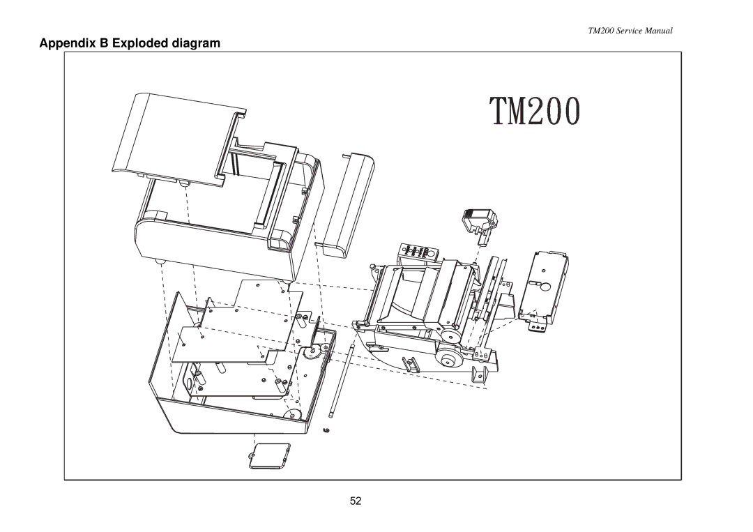 Epson TM200 service manual Appendix B Exploded diagram 