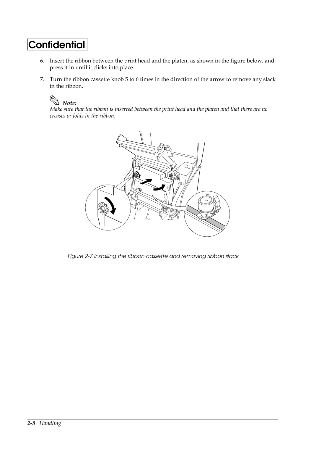 Epson U230 manual 8Handling 