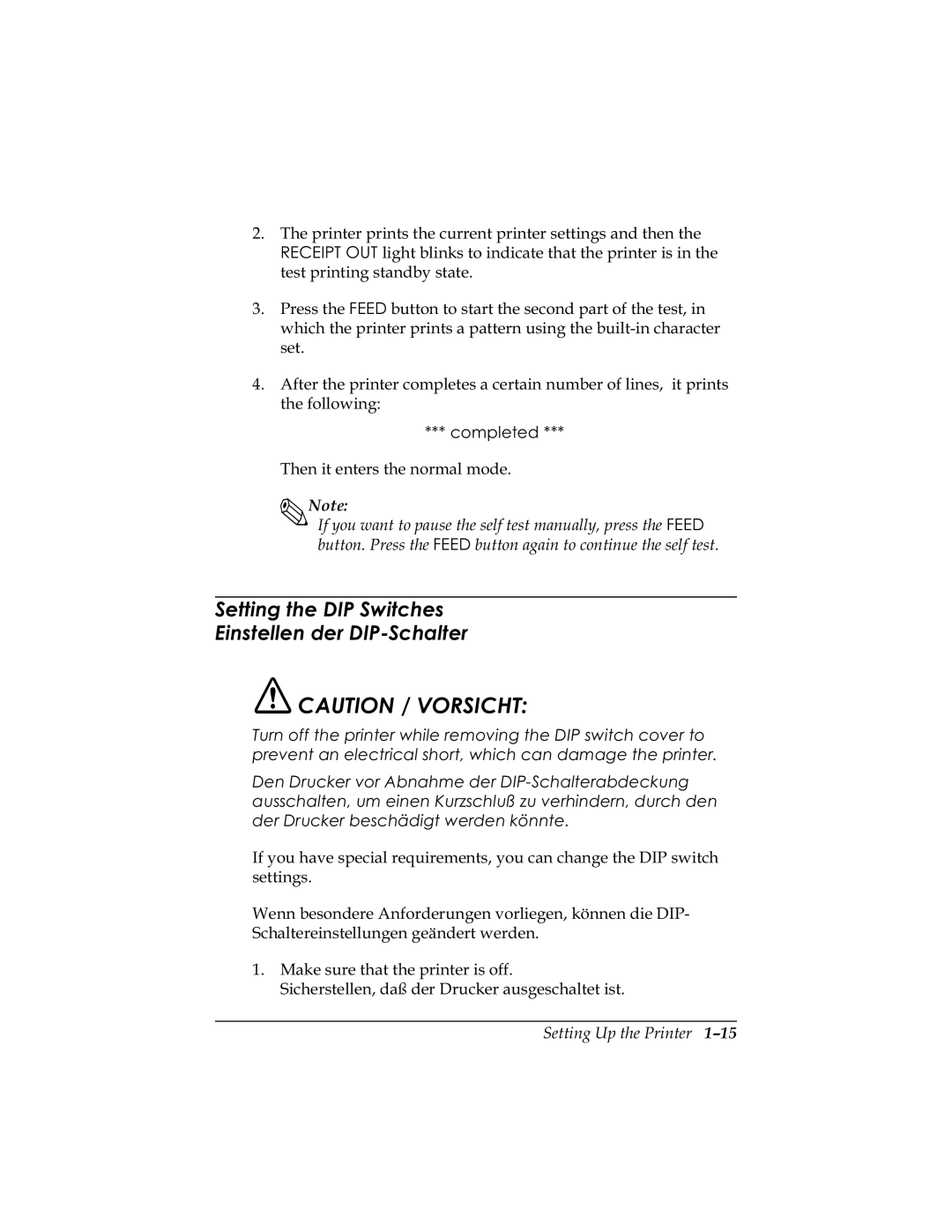 Epson U325PD, U325D user manual Whvwsulqwlqjvwdqge\Vwdwh, Wkhiroorzlqj Frpsohwhg 7KHQLWHQWHUVWKHQRUPDOPRGH, Vhwwlqjv 