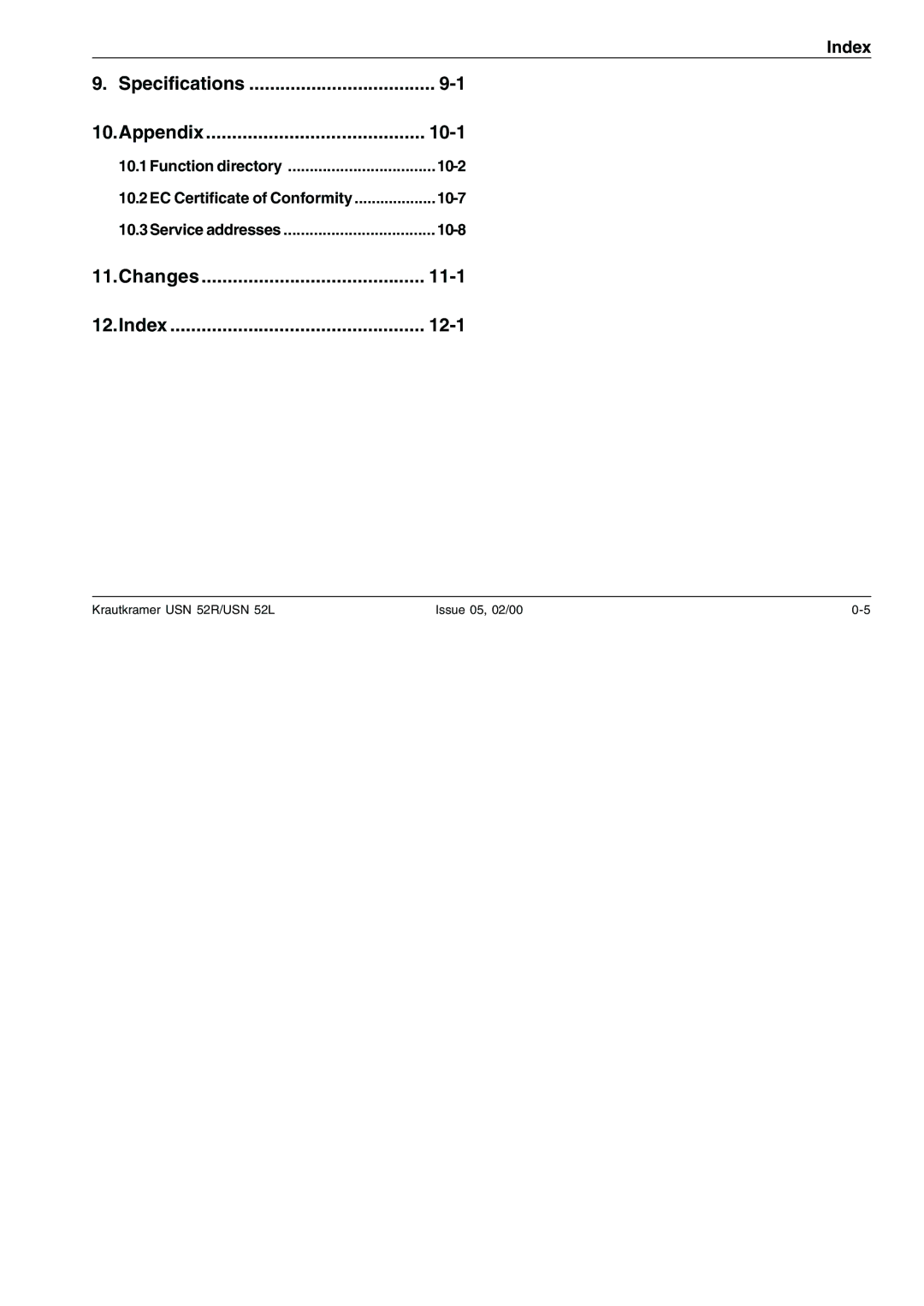 Epson USN 52L, USN 52R manual 10-2, 10-7, 10-8 