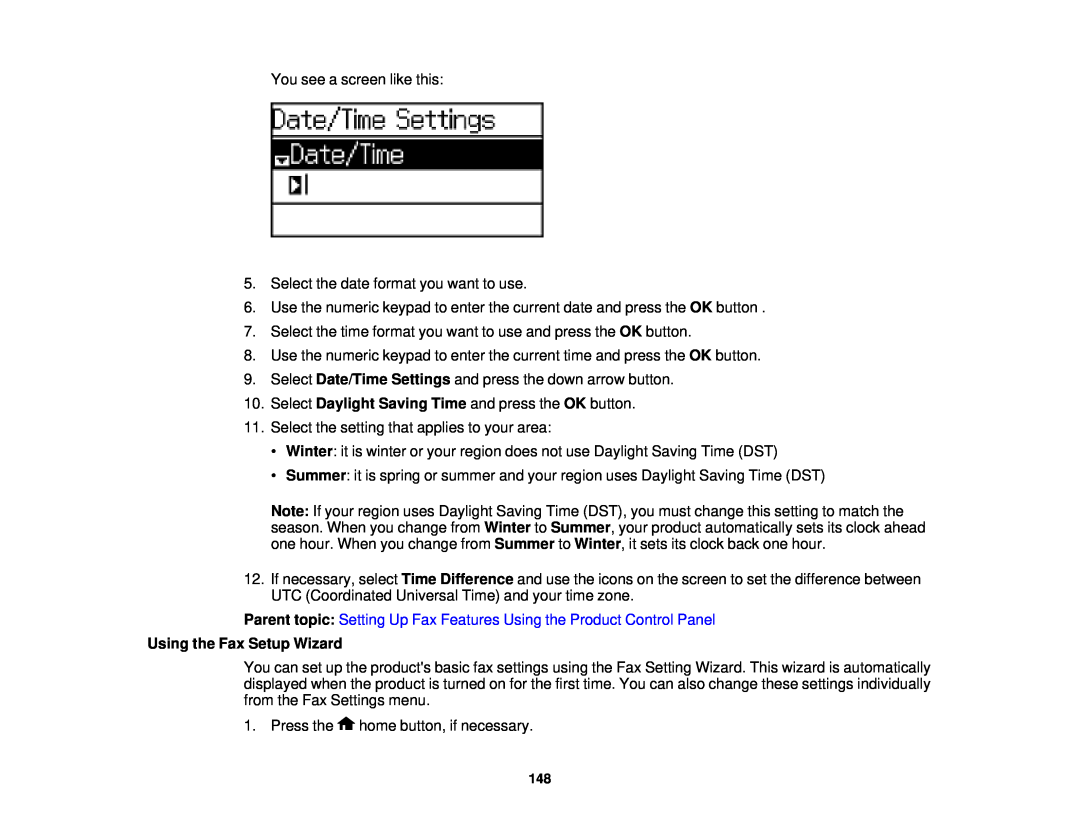 Epson WF-2650 manual Using the Fax Setup Wizard 