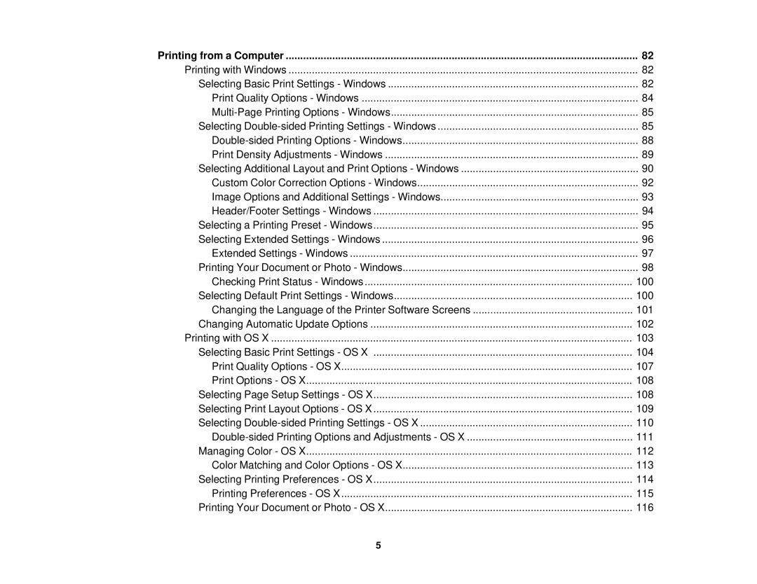 Epson WF2660 manual Printing from a Computer, Double-sided Printing Options Windows 