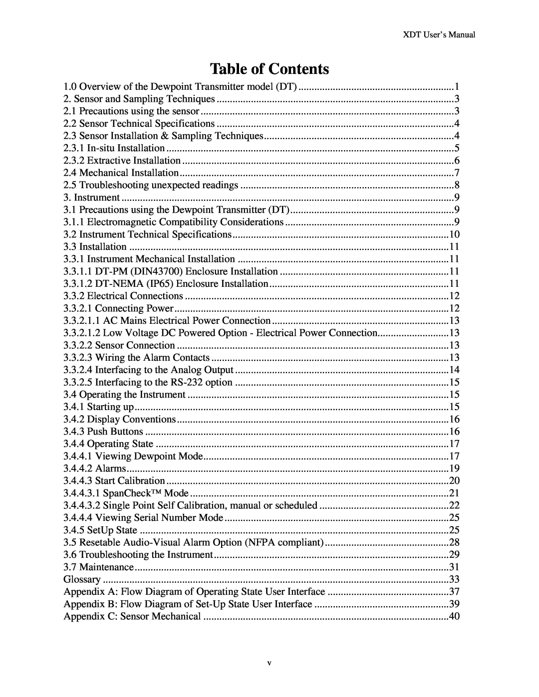 Epson XDT manual Table of Contents 