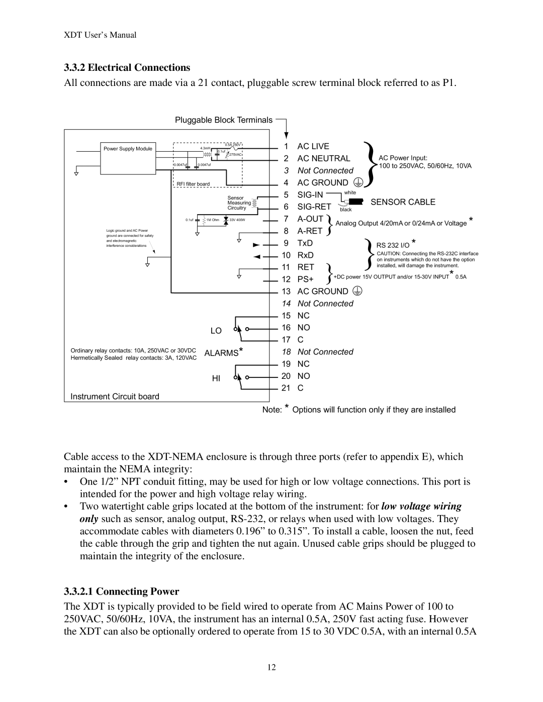 Epson XDT manual Electrical Connections, Connecting Power 