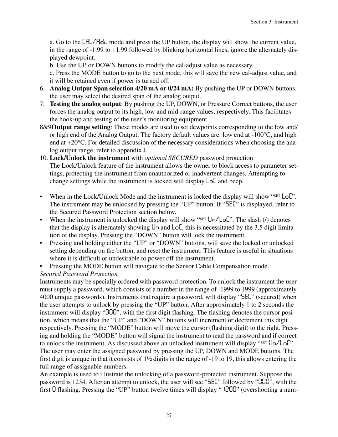 Epson XDT manual Secured Password Protection 