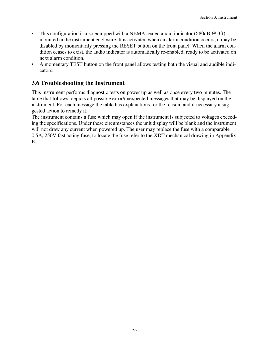 Epson XDT manual Troubleshooting the Instrument 