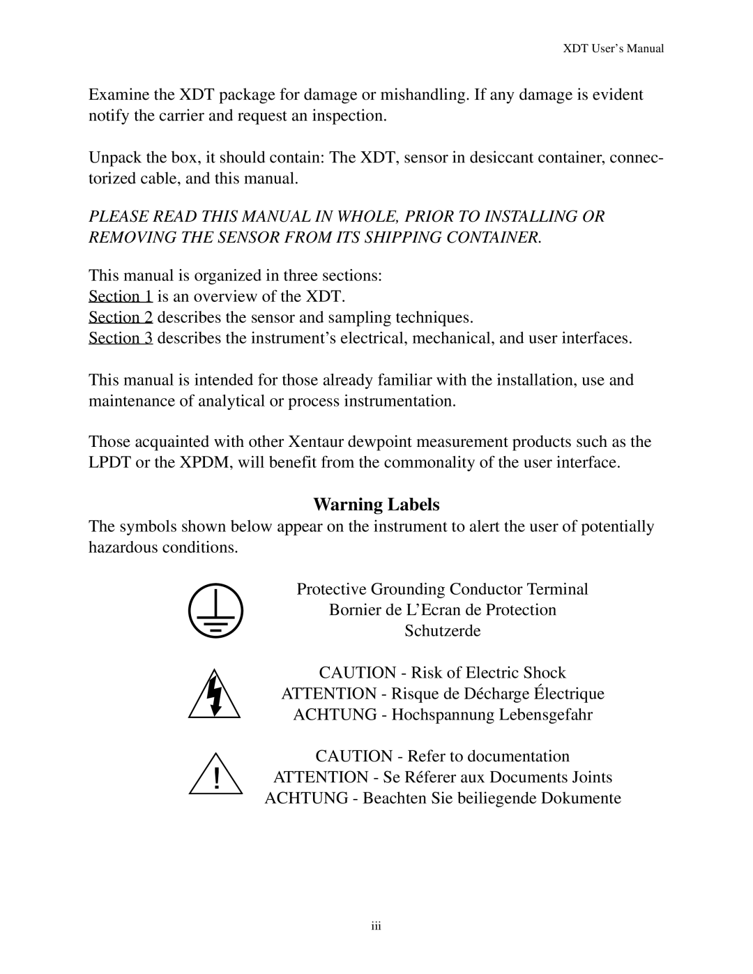 Epson XDT manual Iii 