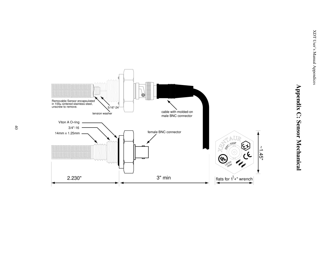 Epson XDT manual Appendix, Sensor Mechanical 