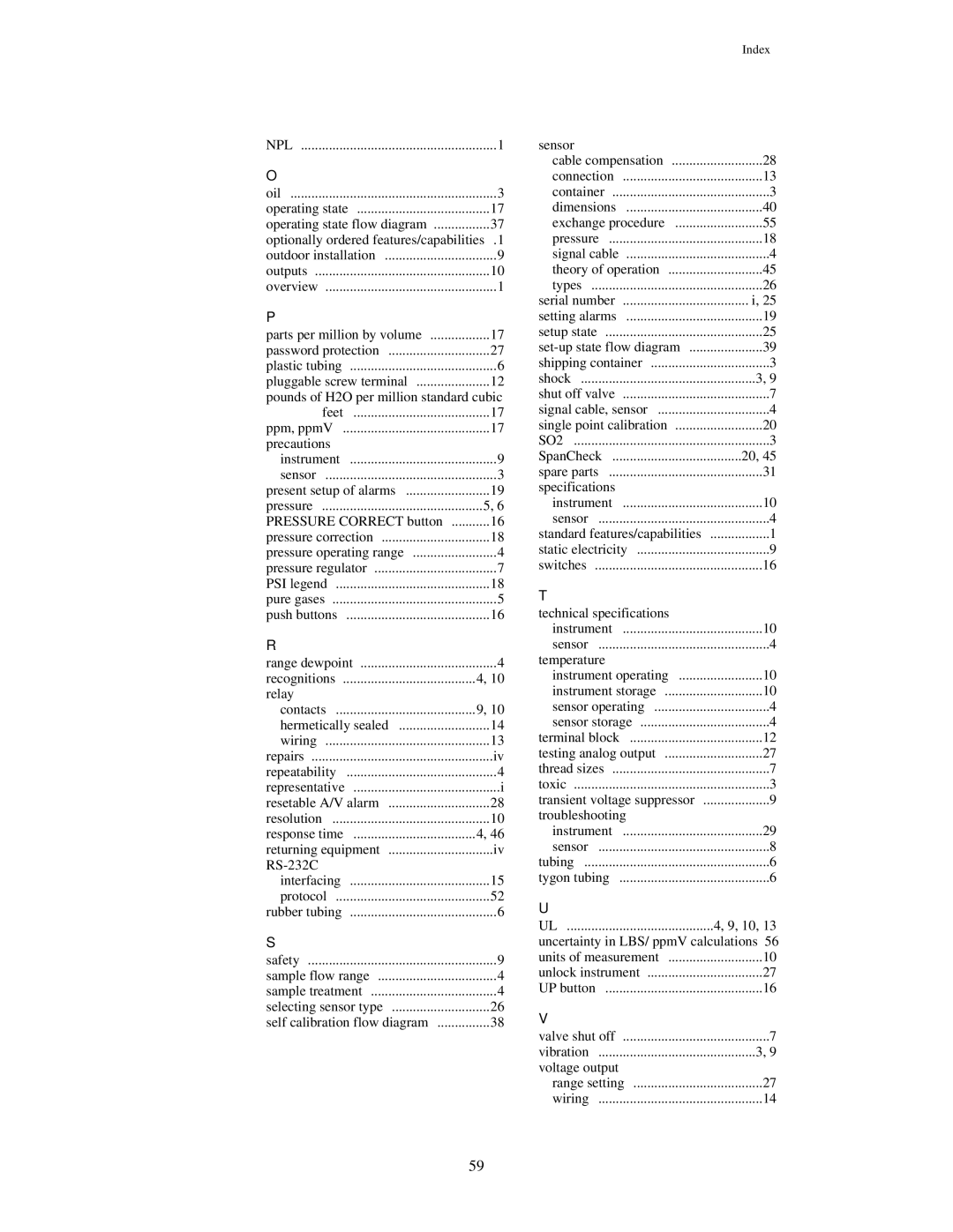 Epson XDT manual Pounds of H2O per million standard cubic 