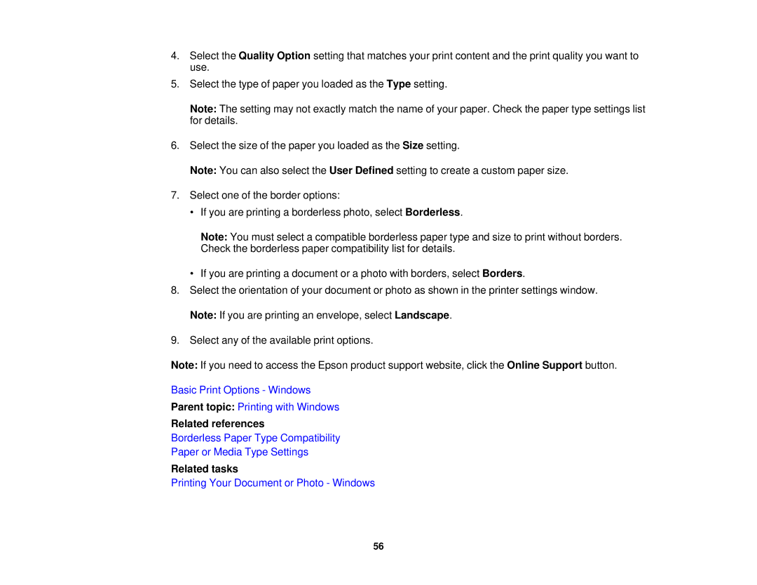 Epson XP-310 manual Related references 