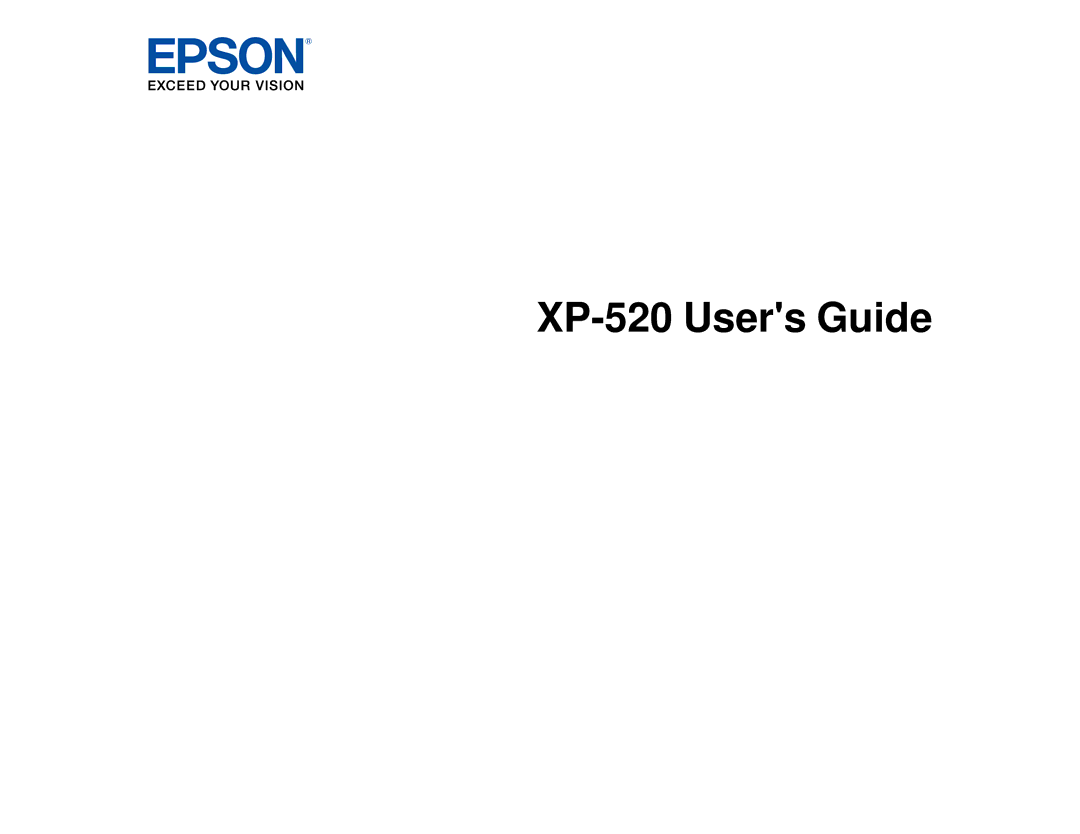 Epson manual XP-520 Users Guide 