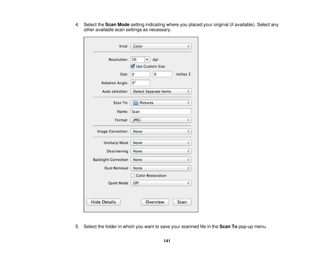 Epson XP-520 manual 141 