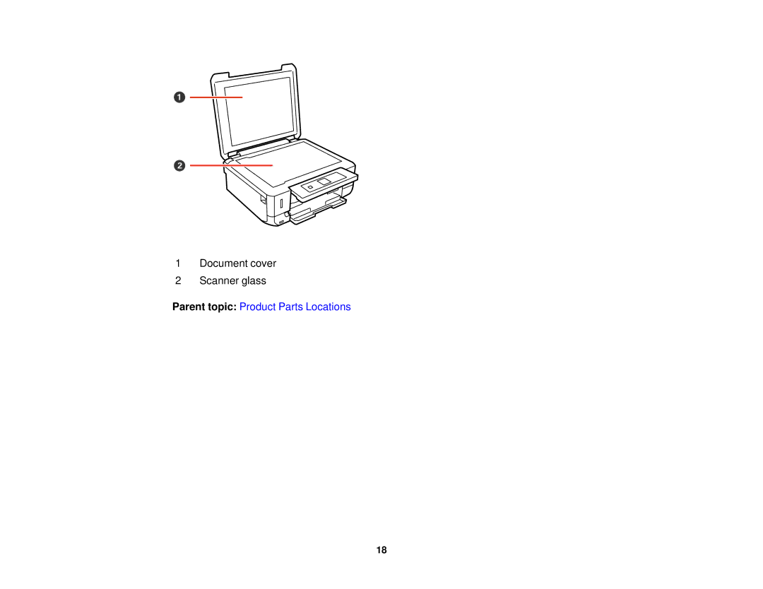 Epson XP-520 manual Parent topic Product Parts Locations 