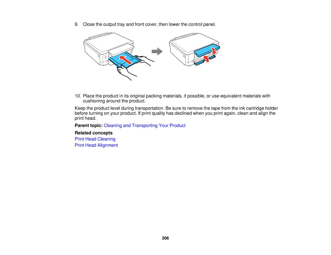 Epson XP-520 manual Print Head Cleaning Print Head Alignment 