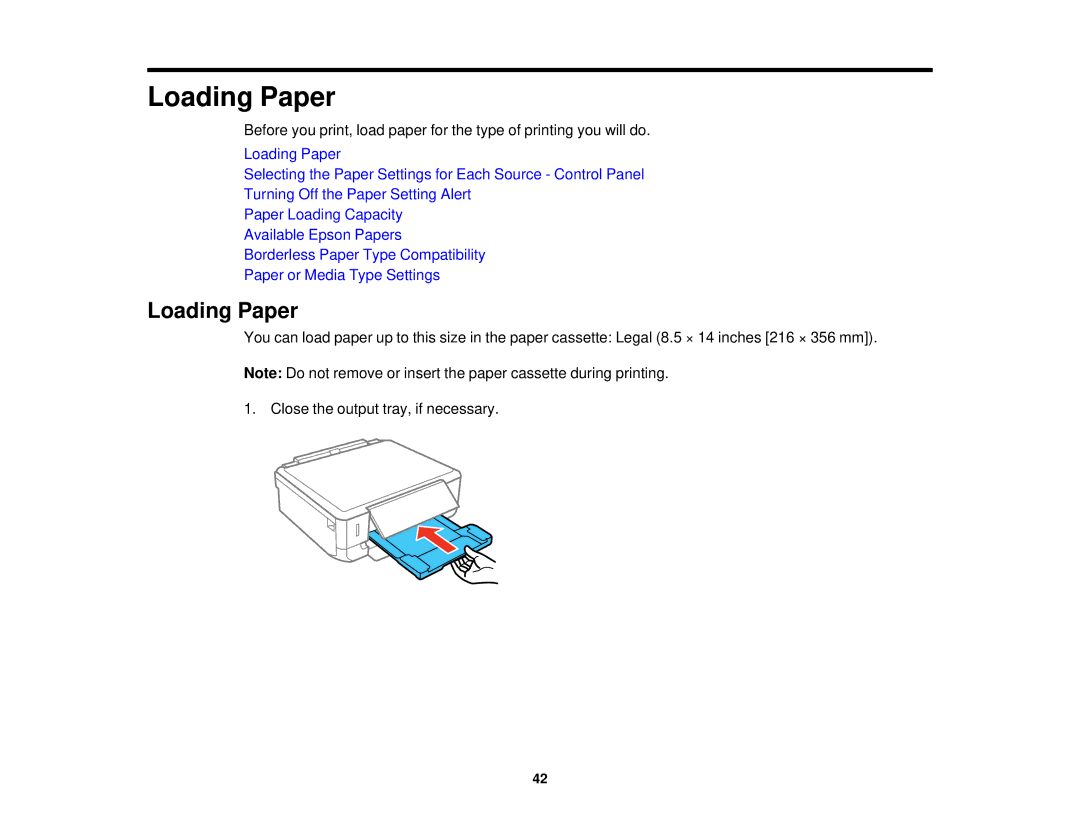 Epson XP-520 manual Loading Paper 