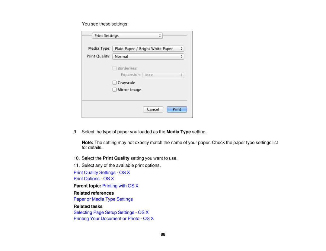 Epson XP-520 manual Related references 