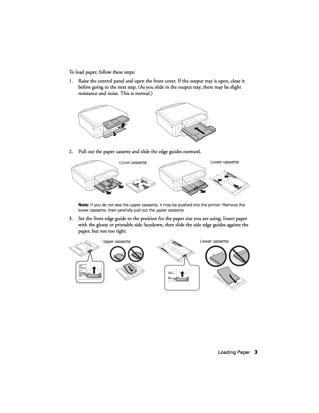Epson XP-620 manual To load paper, follow these steps 