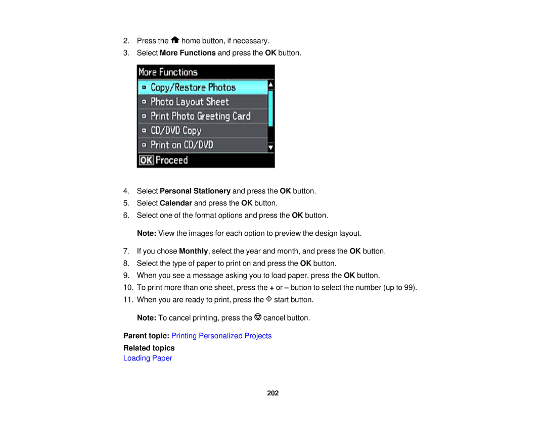 Epson XP-620 manual 202 