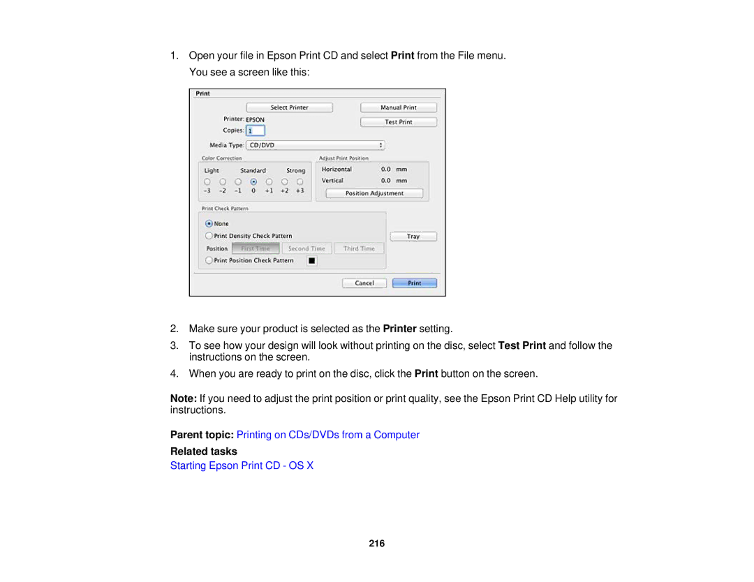 Epson XP-620 manual 216 