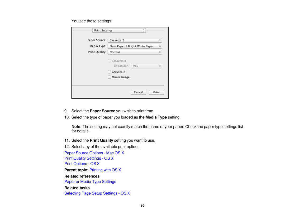 Epson XP-620 manual Related references 