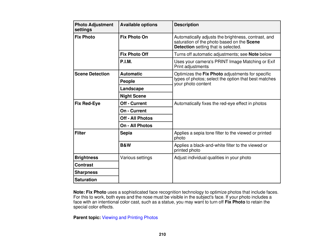 Epson XP-850 manual 210 