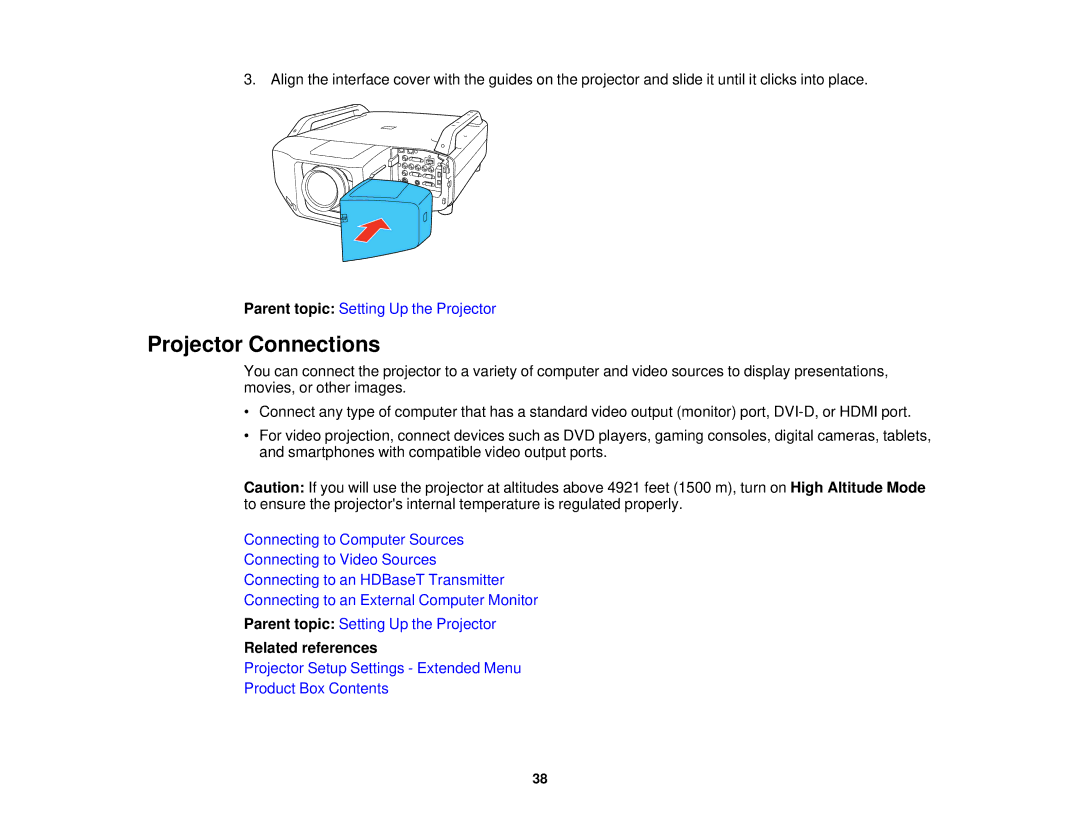 Epson Z9900WNL, Z9870UNL, Z11005NL, Z9870NL, Z9800WNL, Z9750UNL, Z10000UNL, Z10005UNL Projector Connections, Related references 