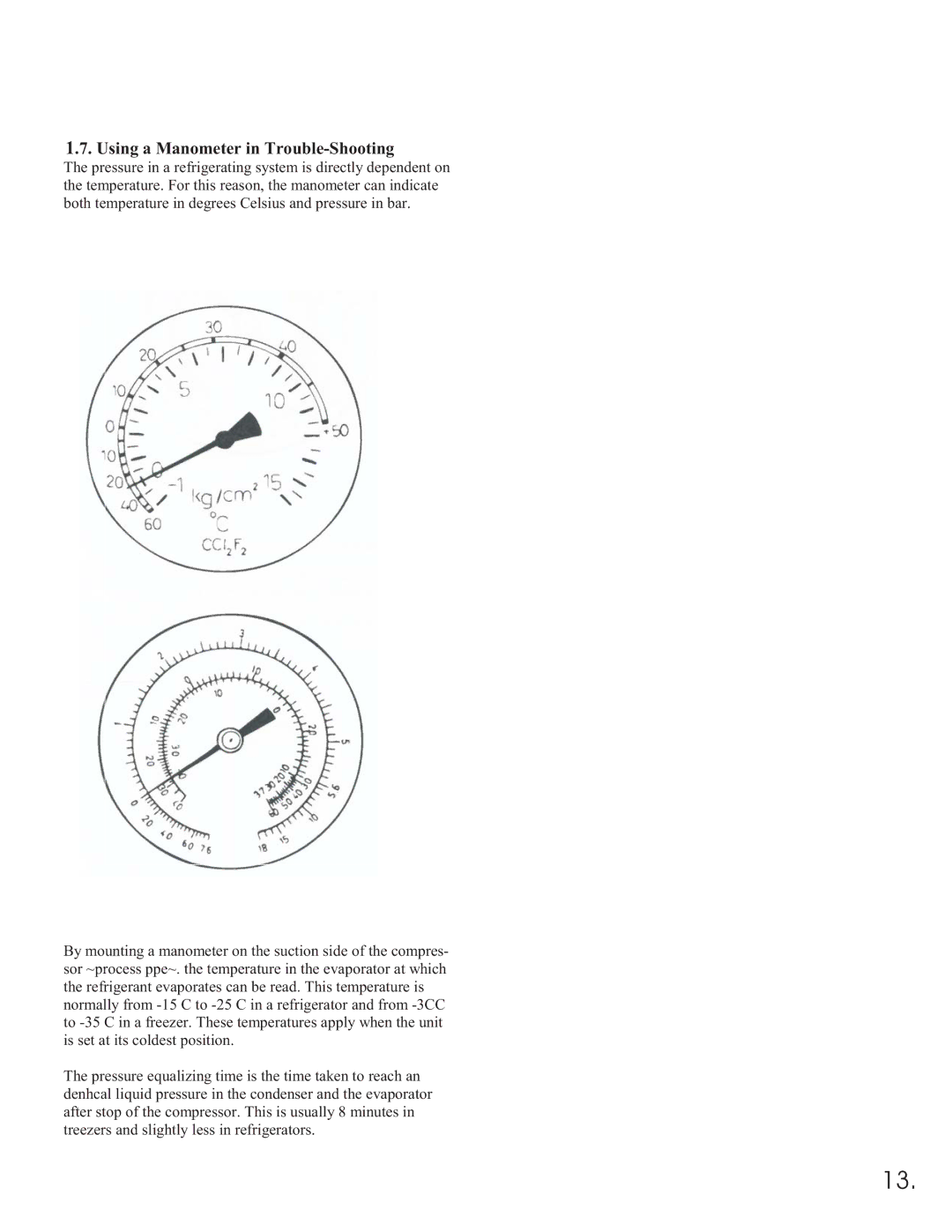 Equator 375 service manual Using a Manometer in Trouble-Shooting 