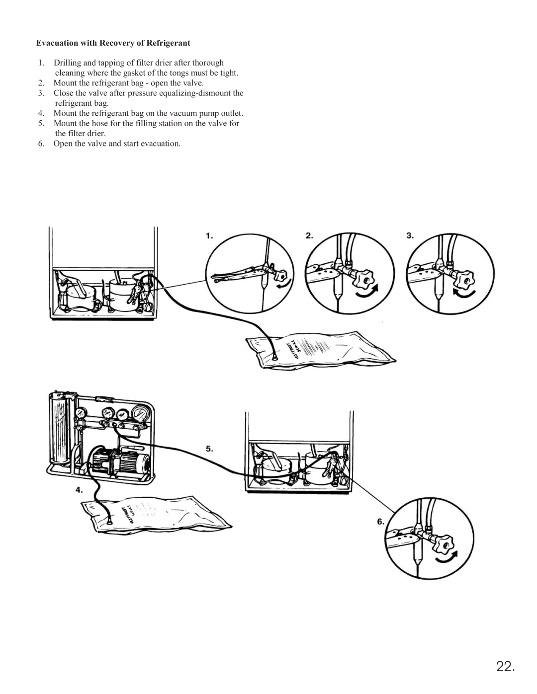 Equator 375 service manual Evacuation with Recovery of Refrigerant 