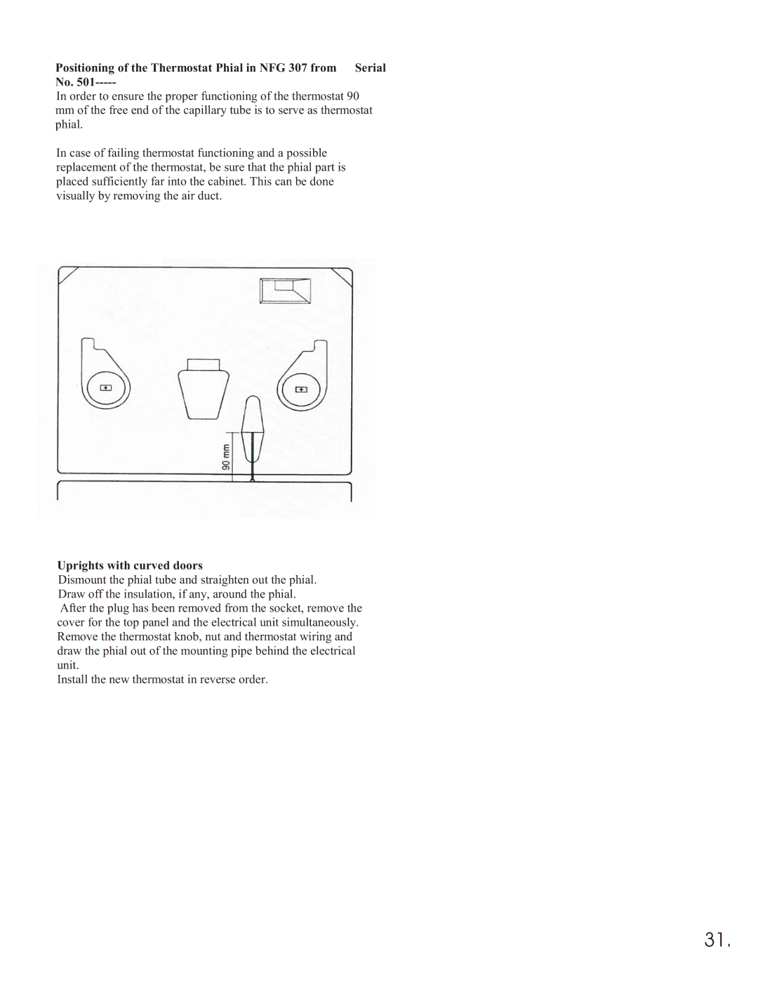 Equator 375 service manual Uprights with curved doors 