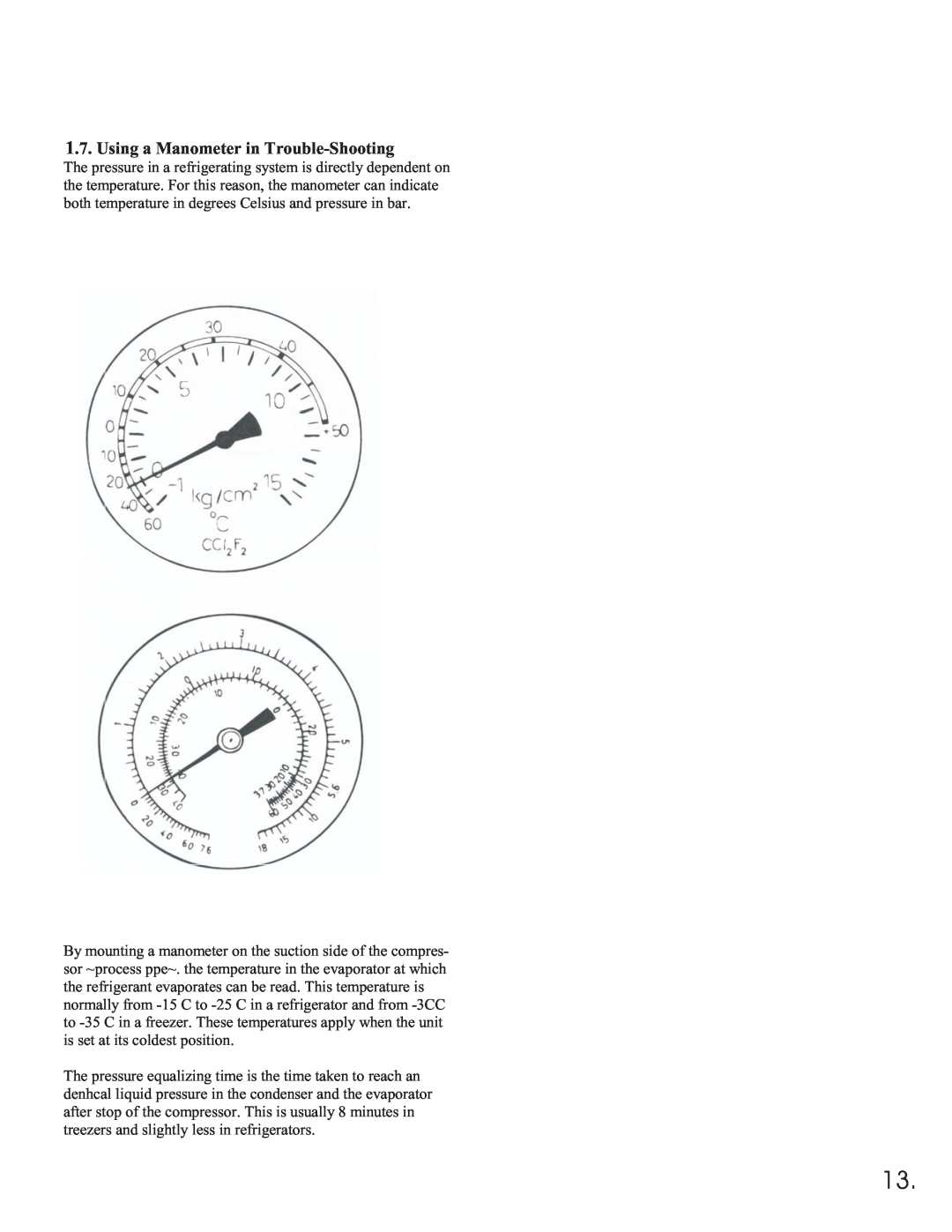 Equator 375 service manual Using a Manometer in Trouble-Shooting 