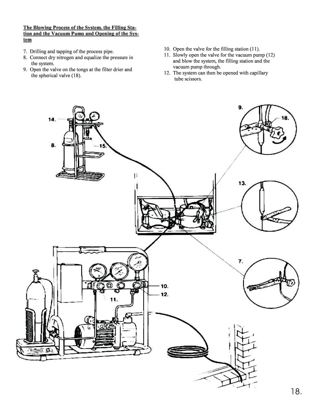Equator 375 service manual Drilling and tapping of the process pipe 