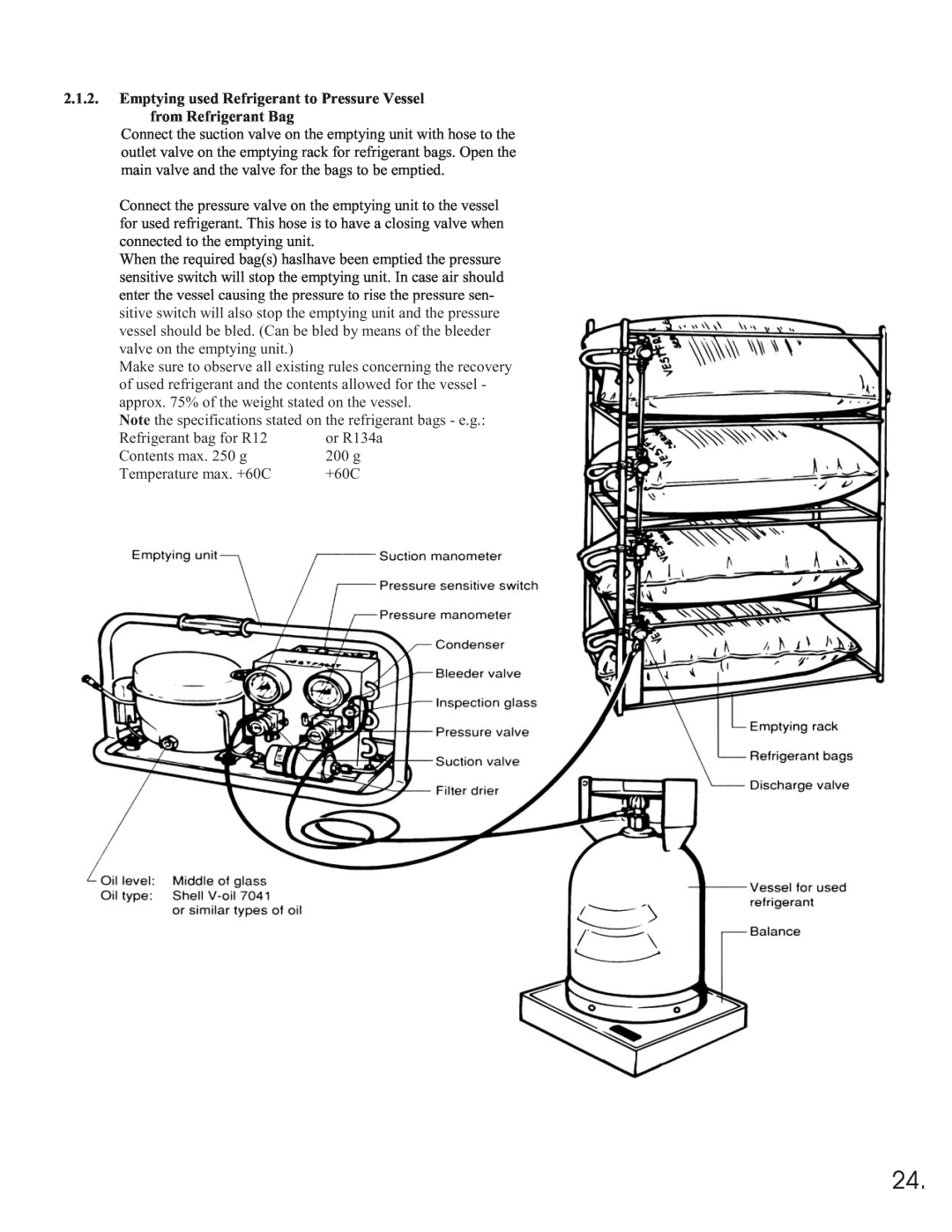 Equator 375 service manual from Refrigerant Bag 