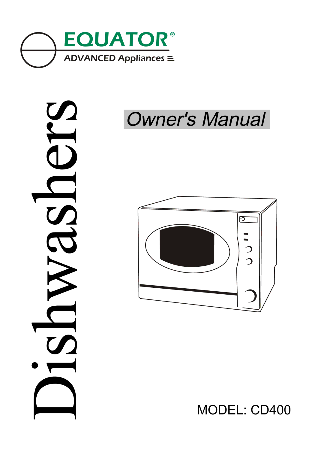 Equator owner manual Model CD400 