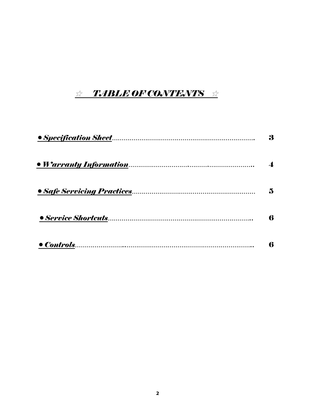 Equator ED510 service manual # Table of Contents # 