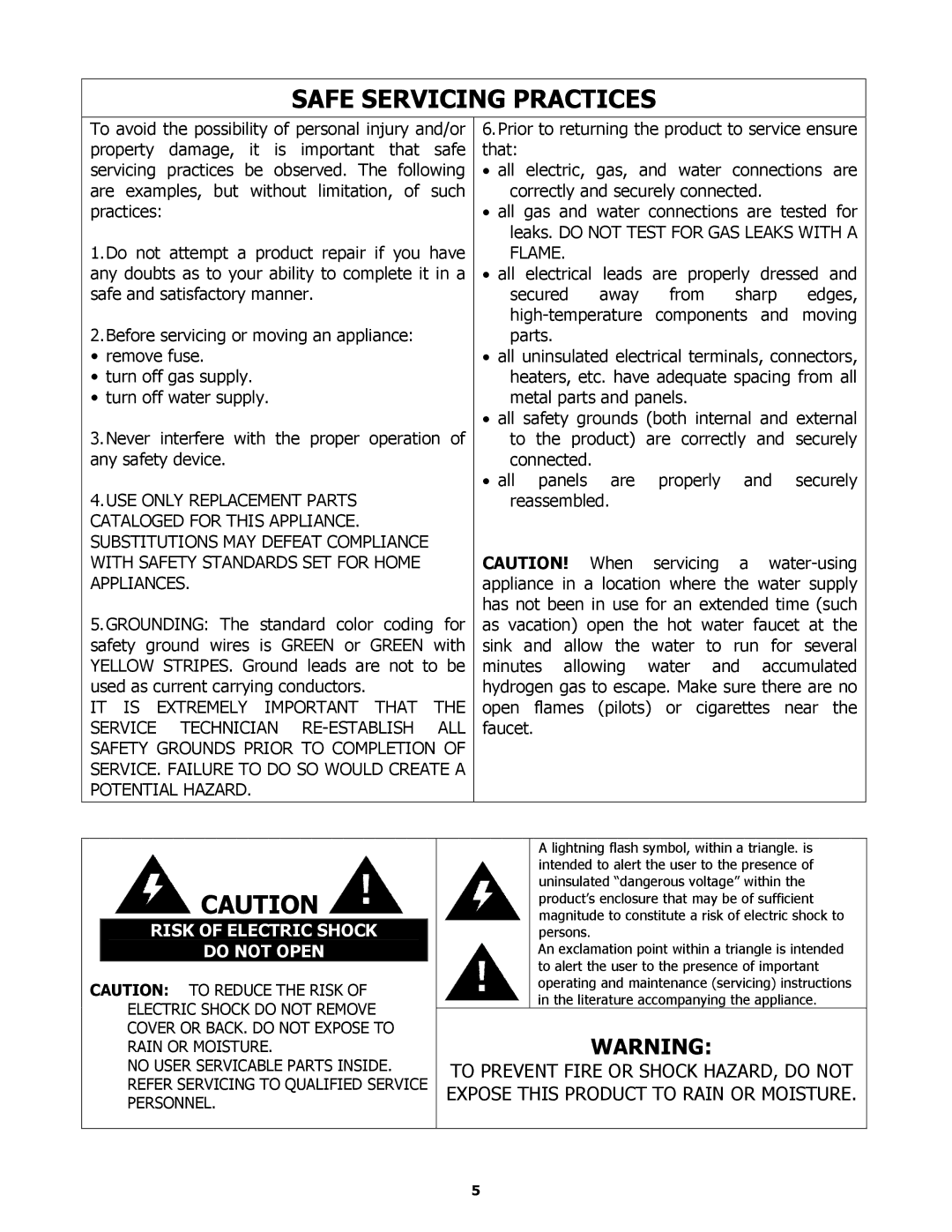 Equator ED510 service manual Safe Servicing Practices, Do not Open 