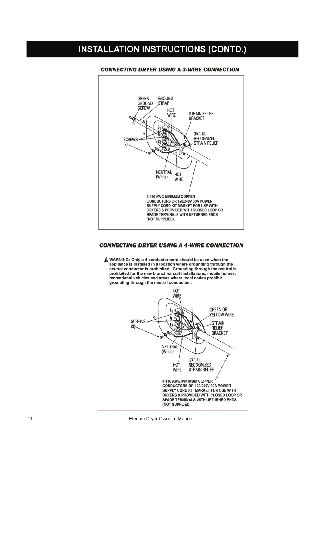 Equator ED622 owner manual Installation Instructions Contd 