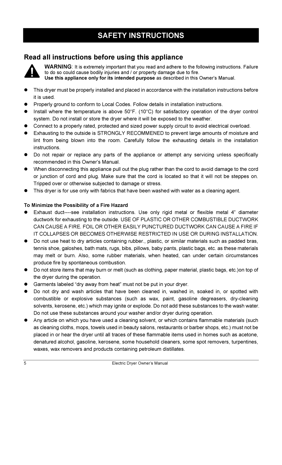 Equator ED622 owner manual Safety Instructions, Read all instructions before using this appliance 