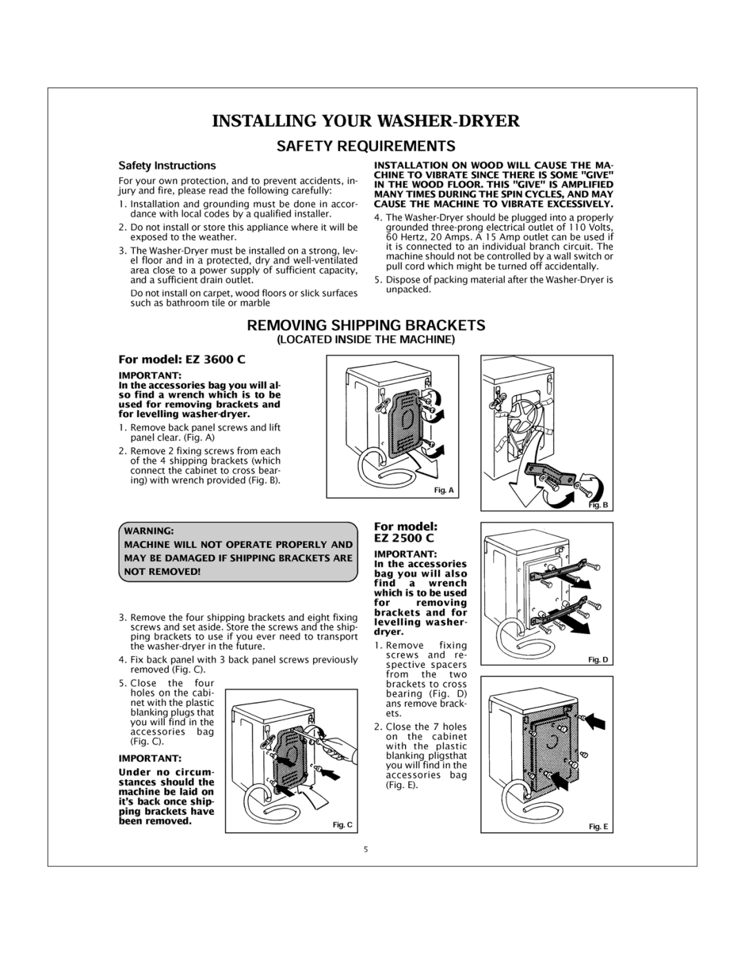 Equator EZ 3600 C manual 