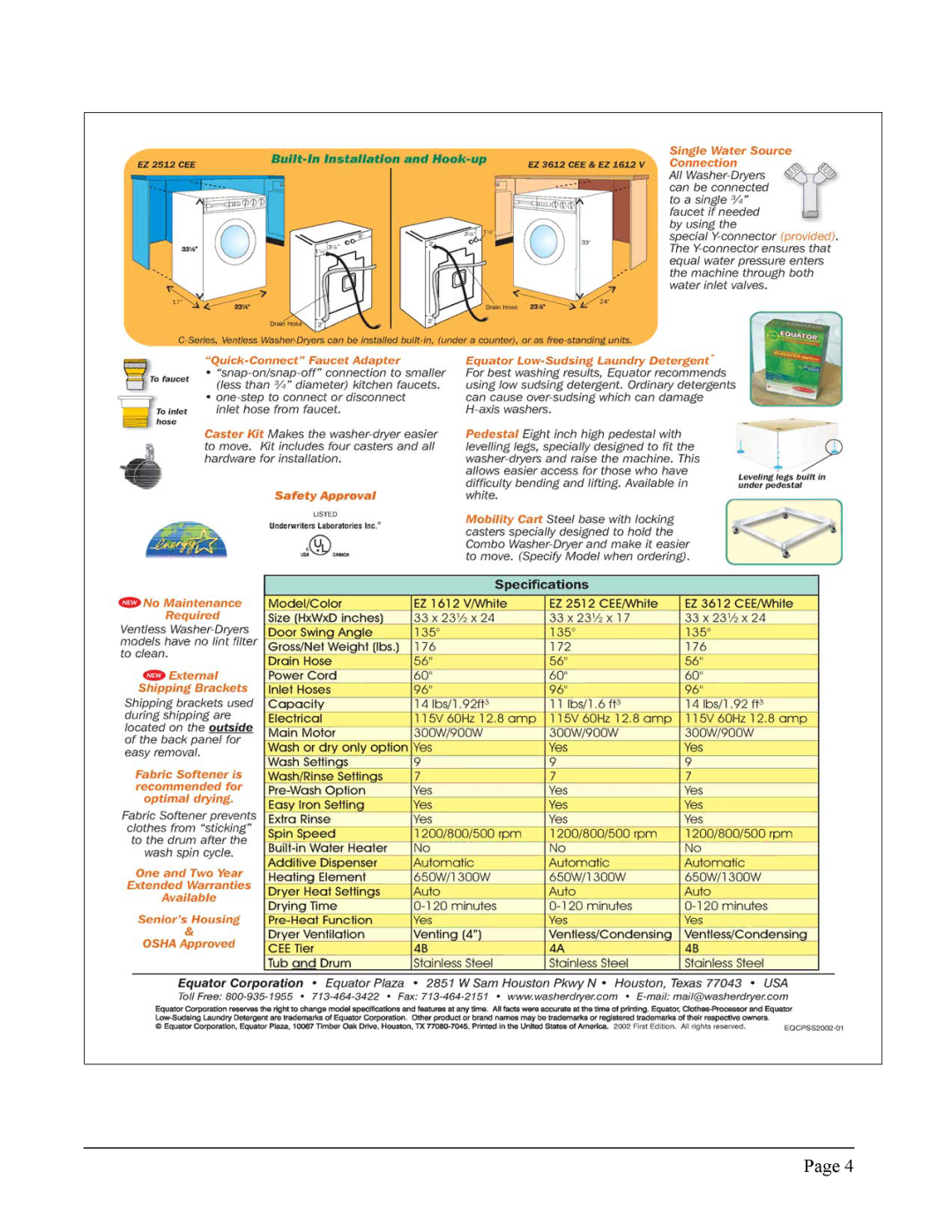 Equator EZ 3612 CEE service manual 