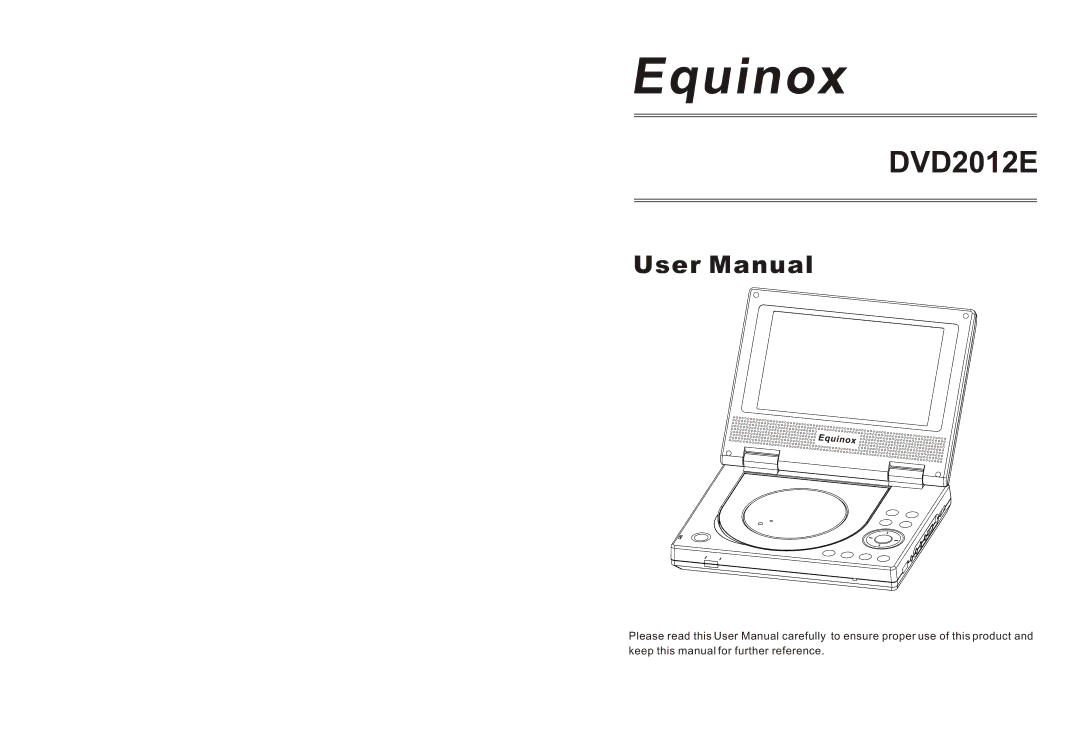 Equinox Systems DVD2012E user manual 