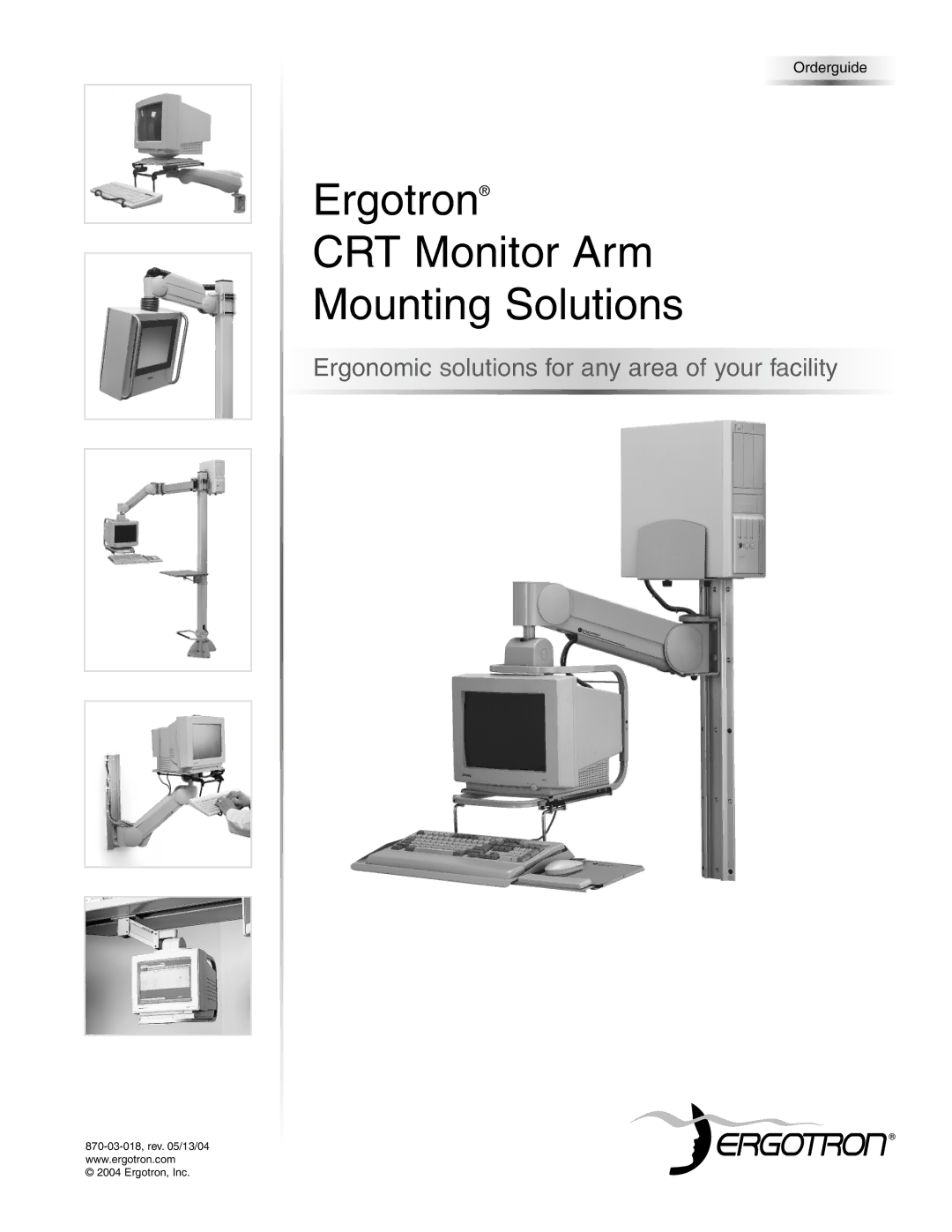 Ergotron manual Ergotron CRT Monitor Arm Mounting Solutions 