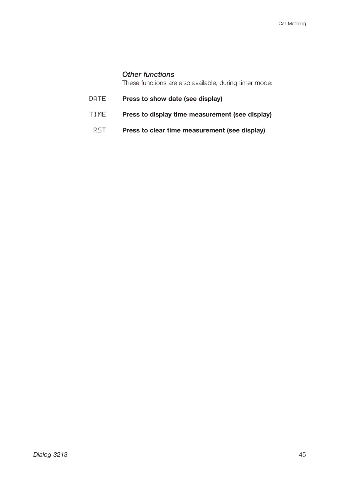 Ericsson 3213 manual Other functions 