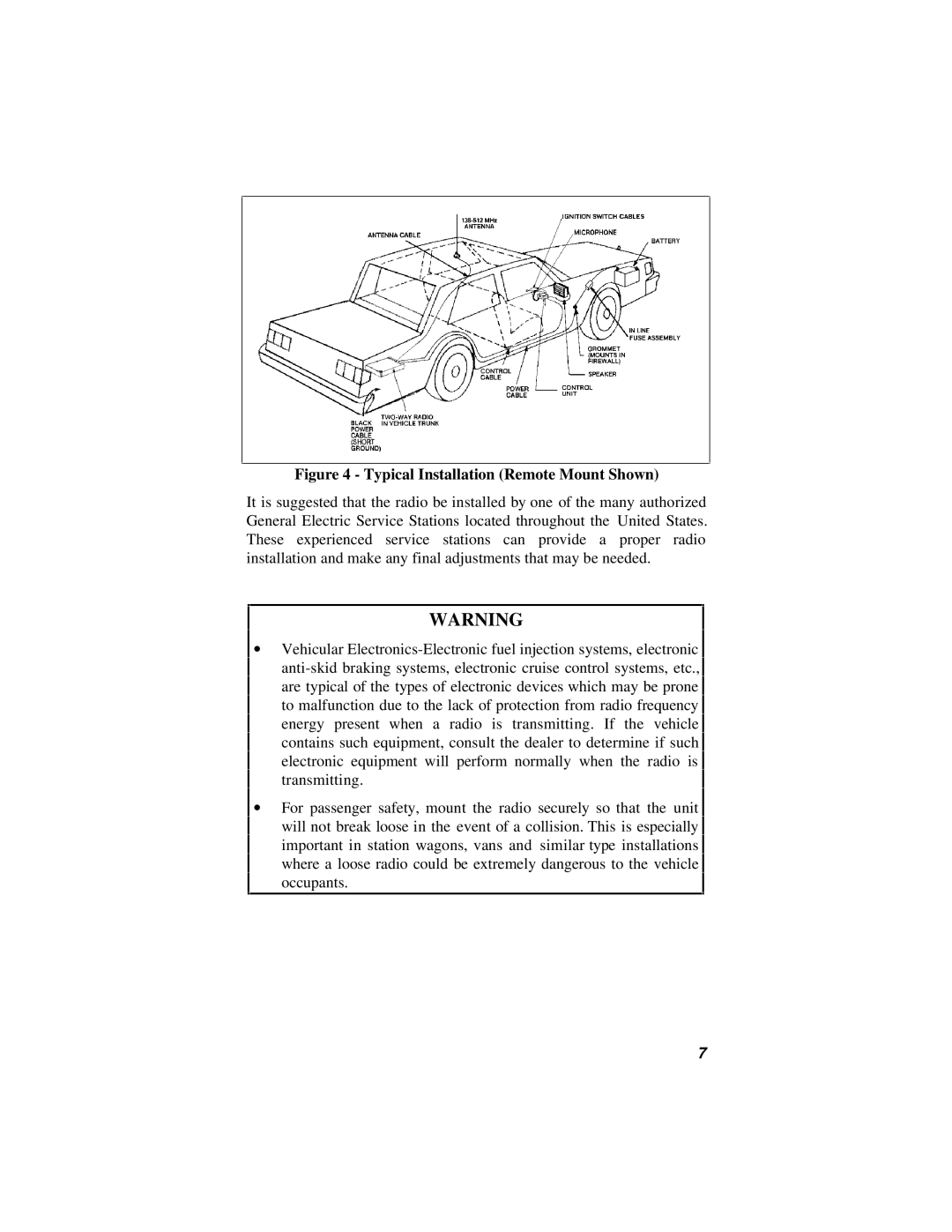 Ericsson 38901E installation manual Typical Installation Remote Mount Shown 